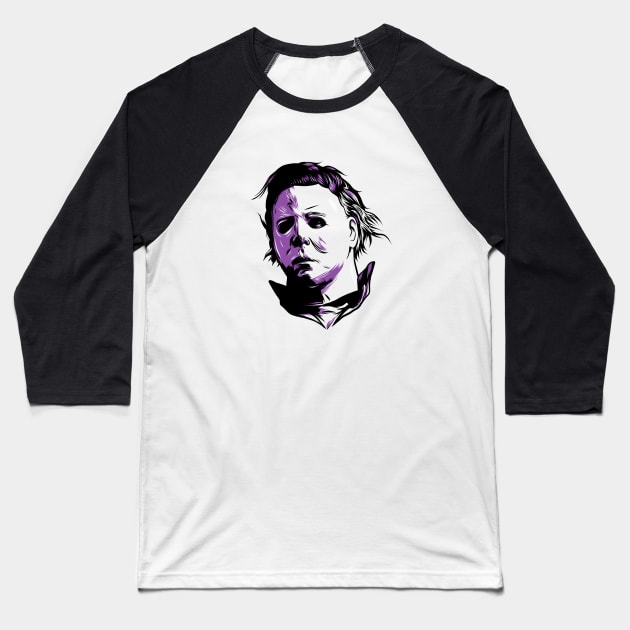 Michael Myers Baseball T-Shirt by PaybackPenguin